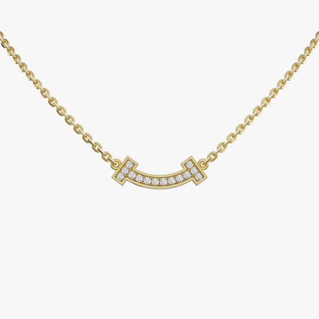 گردنبند جواهر تیفانی (Tiffany T)(سایز کوچک)